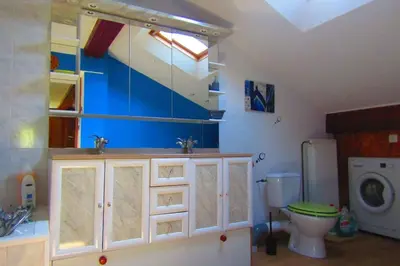 Salle de bains dans l'établissement Gîte Les Fremi'Zh