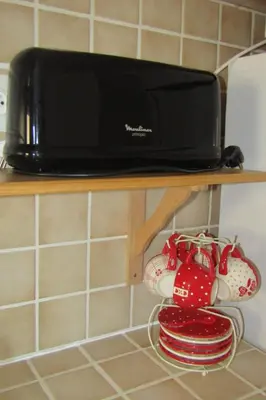 Cuisine ou kitchenette dans l'établissement Gîte Les Fremi'Zh