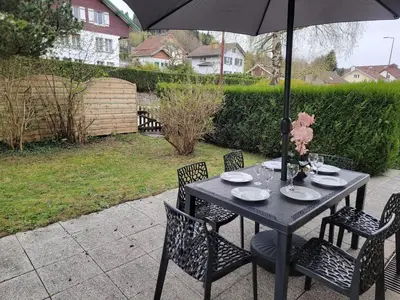 Jardin de l'établissement Chez Carine et Jonathan