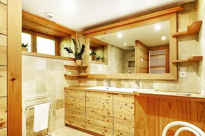 Salle de bains dans l'établissement Gite de la ferme de la Bouille