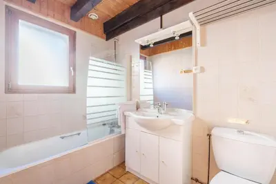 Salle de bains dans l'établissement Le Refuge des Cerfs - Duplex vue montagne