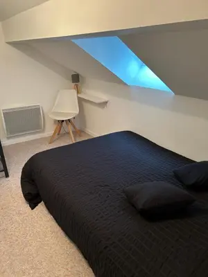 Un ou plusieurs lits dans un hébergement de l'établissement Appartement calme hyper centre