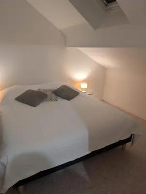 Un ou plusieurs lits dans un hébergement de l'établissement Appartement calme hyper centre