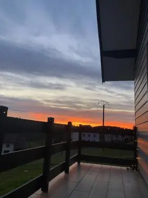 Lever ou coucher de soleil vu de le chalet ou à proximité
