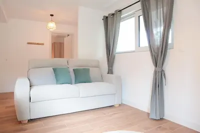 Coin salon dans l'établissement Duplex Harmonie proche frontière