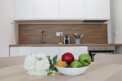 Cuisine ou kitchenette dans l'établissement Esprit COTON Free parking