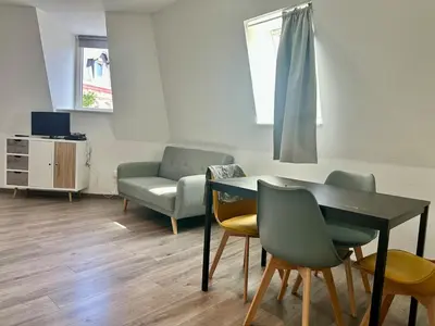 Coin salon dans l'établissement #Petit cocon au cœur de Mulhouse