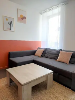 Coin salon dans l'établissement Cosy 1 - Mulhouse centre