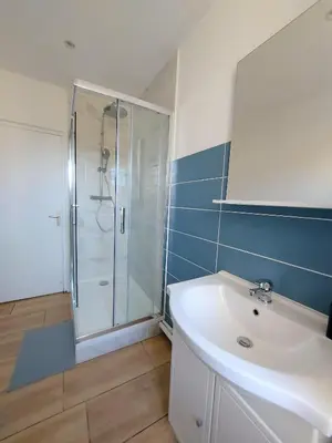 Salle de bains dans l'établissement Cosy 1 - Mulhouse centre