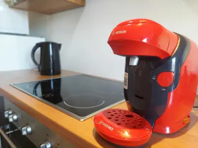 Cuisine ou kitchenette dans l'établissement Cosy 2 - Mulhouse centre