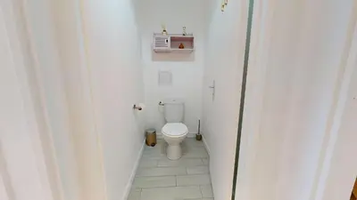 Salle de bains dans l'établissement La belle étape avec parking