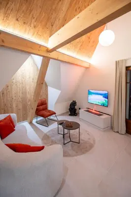 Télévision ou salle de divertissement dans l'établissement Haut Koeur du Château