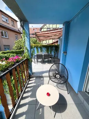 Balcon ou terrasse dans l'établissement Lescapade à Colmar