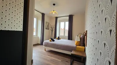 Un ou plusieurs lits dans un hébergement de l'établissement Le Pavillon de Chasse