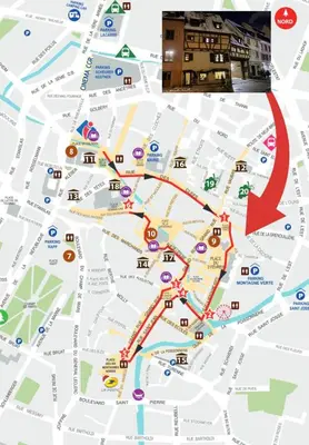 Plan de l'établissement Au Vieux Porche Colmar