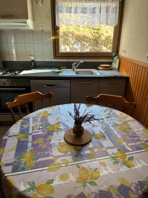 Cuisine ou kitchenette dans l'établissement Appartement typique 3 pièces - La Bresse