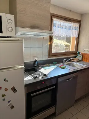 Cuisine ou kitchenette dans l'établissement Appartement typique 3 pièces La Bresse Hohneck
