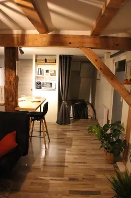 Cuisine ou kitchenette dans l'établissement Studio Malice