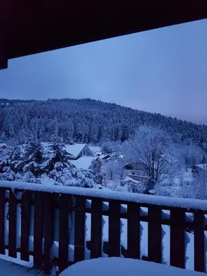 L'établissement Refuge des cimes en hiver