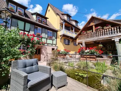 Jardin de l'établissement Gîte Gambrinus