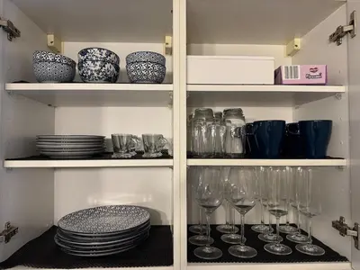 Cuisine ou kitchenette dans l'établissement Jolie T2, 55 m, centre ville soultz