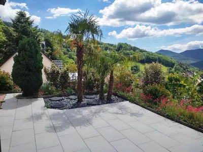 Vue générale sur la montagne ou vue sur la montagne depuis l'appartement