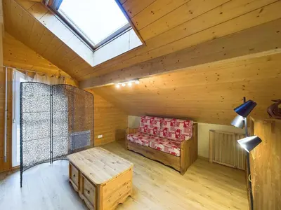 Un ou plusieurs lits dans un hébergement de l'établissement Chalet La Perle Blanche - Spa, Baby-foot, Terrasse