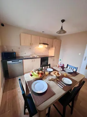 Cuisine ou kitchenette dans l'établissement Cosy et Bel Appart paisible