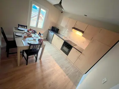 Cuisine ou kitchenette dans l'établissement Cosy et Bel Appart paisible
