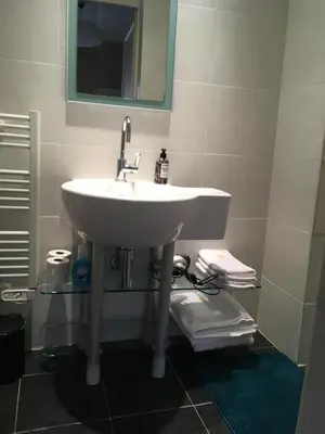 Salle de bains dans l'établissement Gite Les Hirondelles 6 pers Ribeauvillé