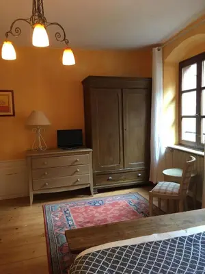 Télévision ou salle de divertissement dans l'établissement Gite Les Hirondelles 6 pers Ribeauvillé