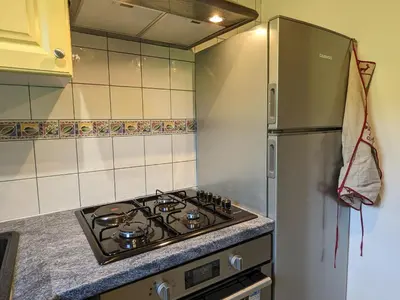 Cuisine ou kitchenette dans l'établissement Chalet spacieux à La Bresse, idéal pour familles et amis - FR-1-589-679