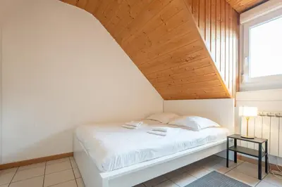 Un ou plusieurs lits dans un hébergement de l'établissement Bel appartement 3Pers Stationnement Gratuit Centre
