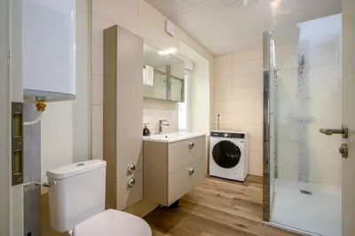 Salle de bains dans l'établissement Le 60-Appart'Hôtel-GregIMMO