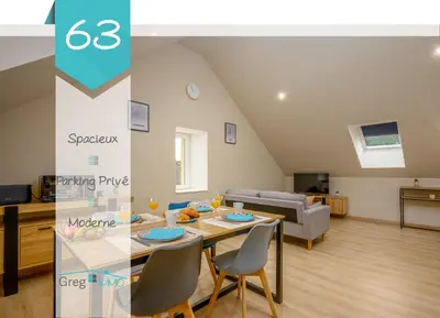 Plan de l'établissement Le 63-Appart'Hôtel-GregIMMO