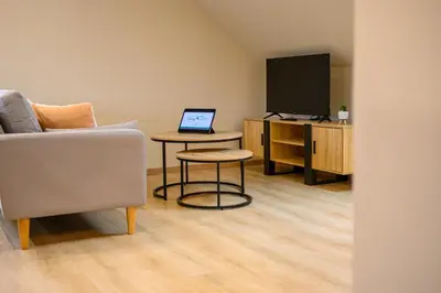 Télévision ou salle de divertissement dans l'établissement Le 63-Appart'Hôtel-GregIMMO