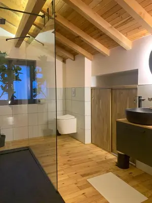 Salle de bains dans l'établissement Loulipo