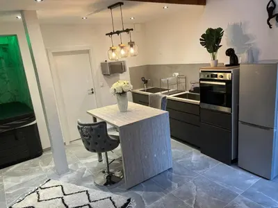 Cuisine ou kitchenette dans l'établissement Carpe Diem