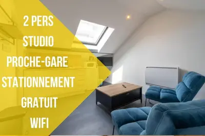 Coin salon dans l'établissement Studio D Quai de l Alma Mulhouse