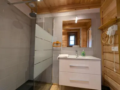 Salle de bains dans l'établissement la brume des cimes