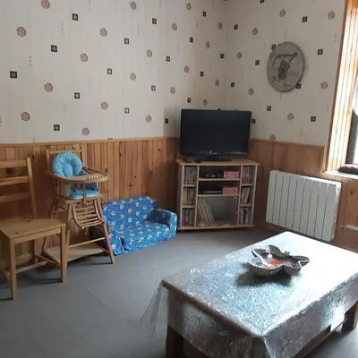 Télévision ou salle de divertissement dans l'établissement appartement chez Chantal RDC 60m2 GERARDMER