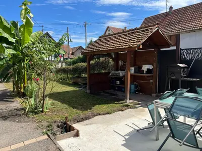 Jardin de l'établissement Charmante maison alsacienne proche Europa Park et Marchés de Noël