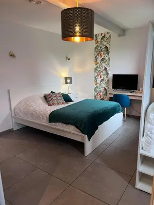 Un ou plusieurs lits dans un hébergement de l'établissement L'auberge du canal