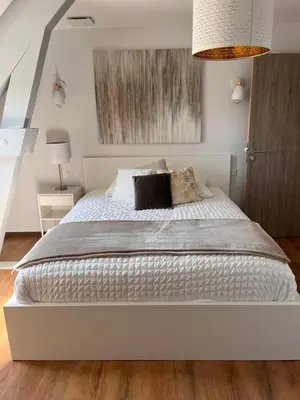 Un ou plusieurs lits dans un hébergement de l'établissement L'auberge du canal