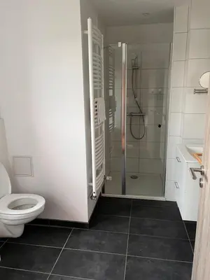 Salle de bains dans l'établissement L'auberge du canal