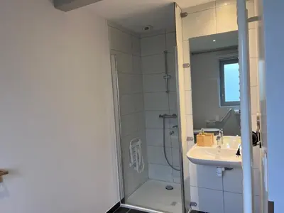 Salle de bains dans l'établissement L'auberge du canal