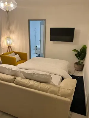 Télévision ou salle de divertissement dans l'établissement Charmant T2 Haut Standing