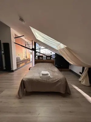 Un ou plusieurs lits dans un hébergement de l'établissement Studio Eiffel