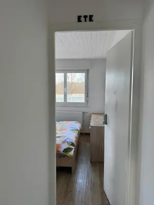 Un ou plusieurs lits dans un hébergement de l'établissement Maison 8 personnes 4 Chambres Doubles - Piscine