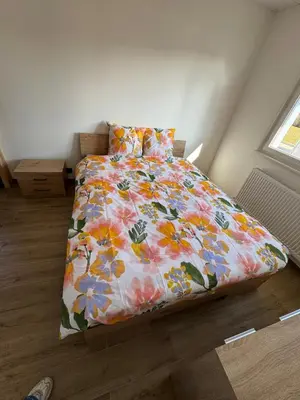Un ou plusieurs lits dans un hébergement de l'établissement Maison 8 personnes 4 Chambres Doubles - Piscine